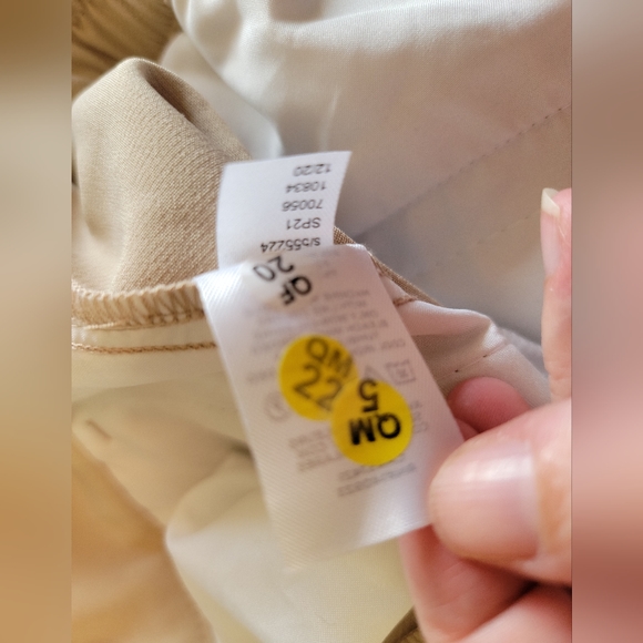 Loft Outlet Tan High Rise Straight Cuffed Trouser Size S - Picture 11 of 11